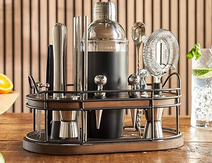 The 22-Piece Ultimate Bar Set gift idea with background