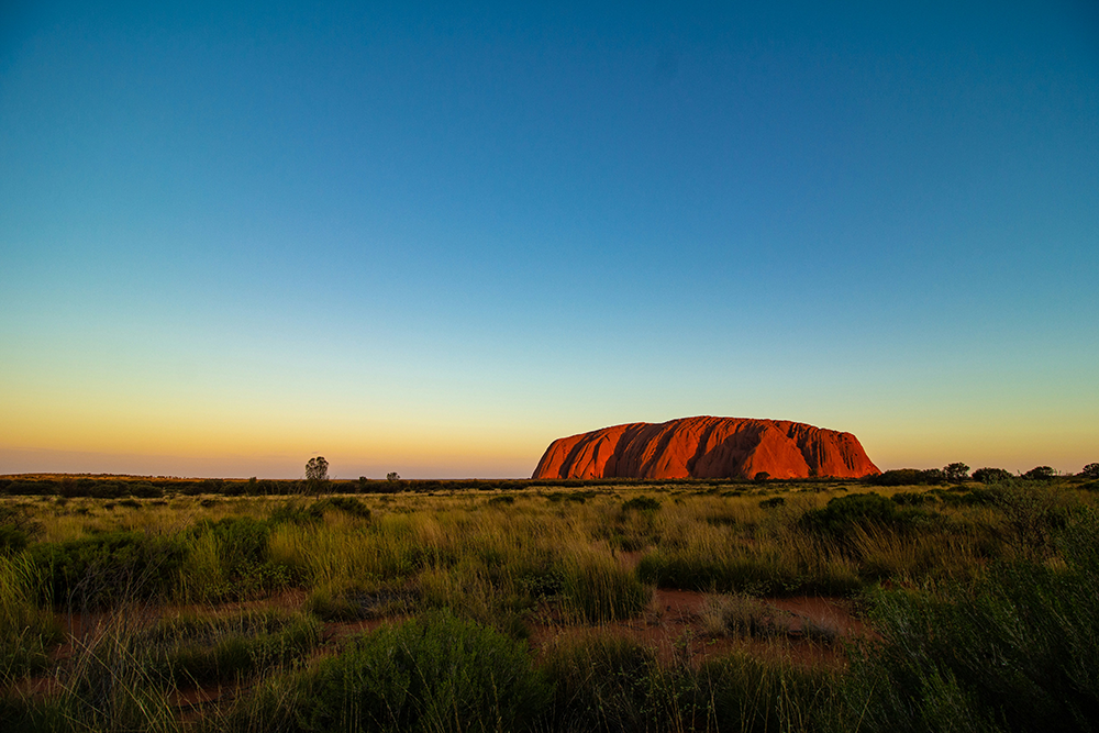 Sunset at Uluru-Kata Tjuta National Park