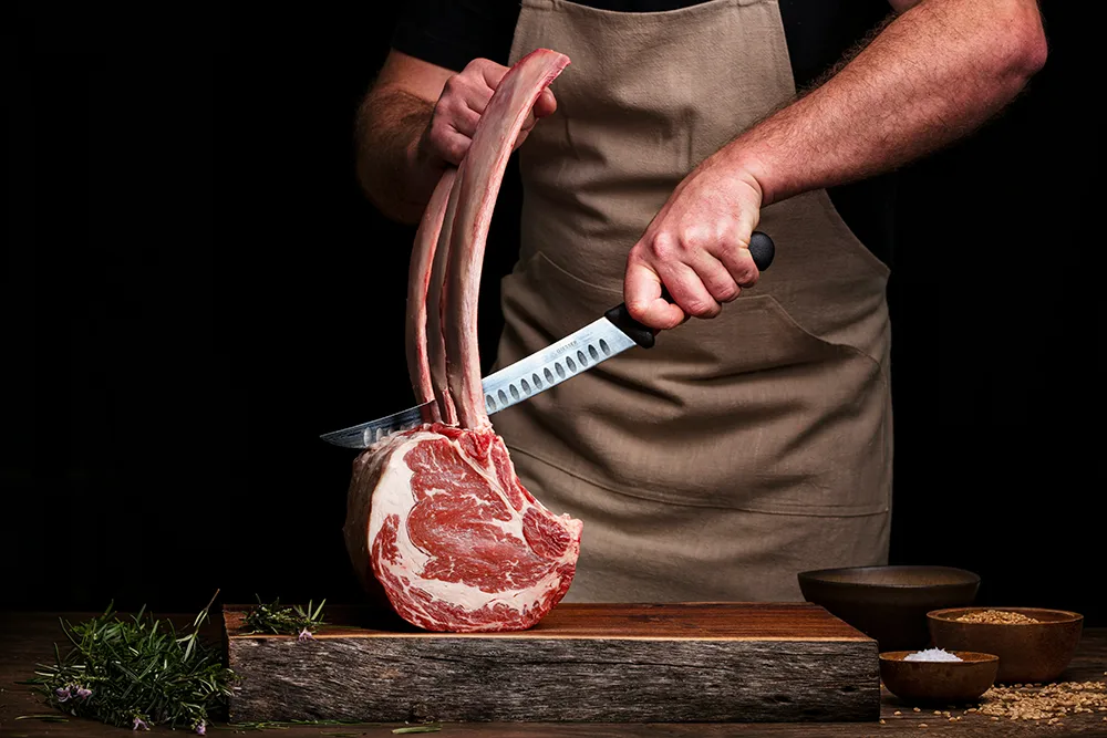 Cutting steak for sous vide cooking