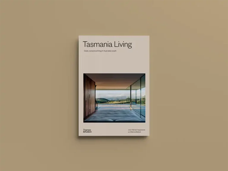 Front cover of Tasmania Living Coffee Table book by authors Marita Bullock and Joan-Maree Hargreaves